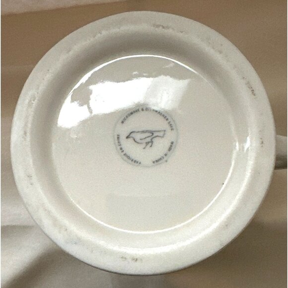 Letter K Monogram Mug Anthropologie Coffee Cup Shave Style 1 Finger Handle Retro - Picture 5 of 6